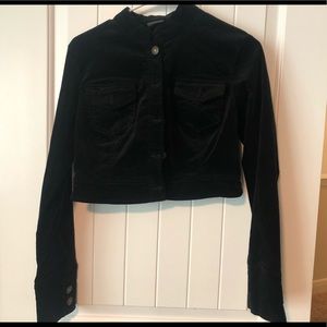 Copper key, black crop jacket